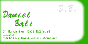 daniel bali business card